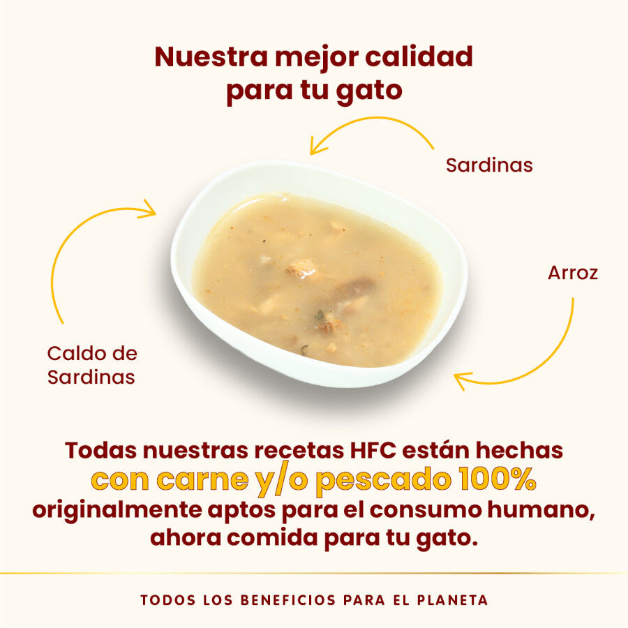 50 g Almo Nature HFC Hydration Help Sardinas Con Caldo sobre para gatos, , large indicador imagen numero 3